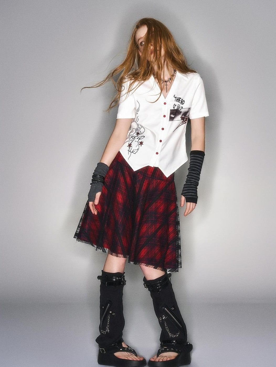 HEMOGLOBIN Print Slim Fit Polyester Women&
