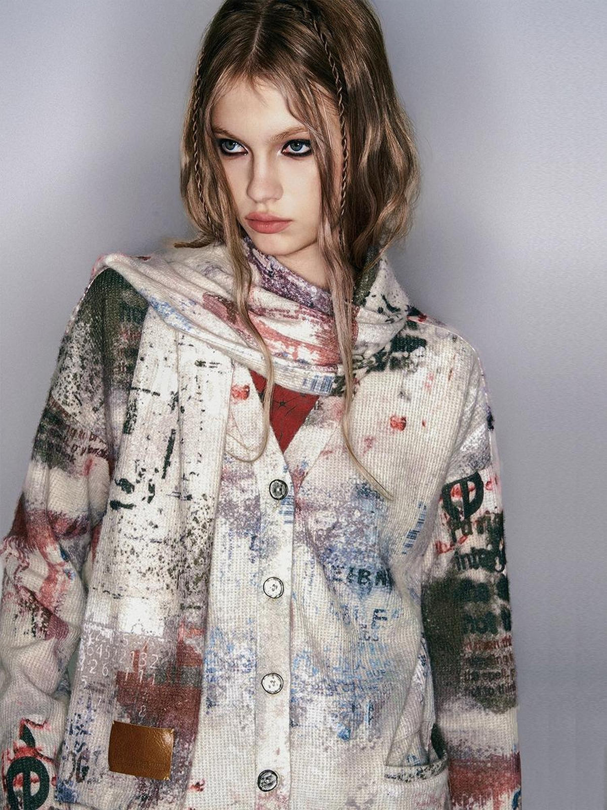 HEMOGLOBIN Punk Faux Fur Long Women&