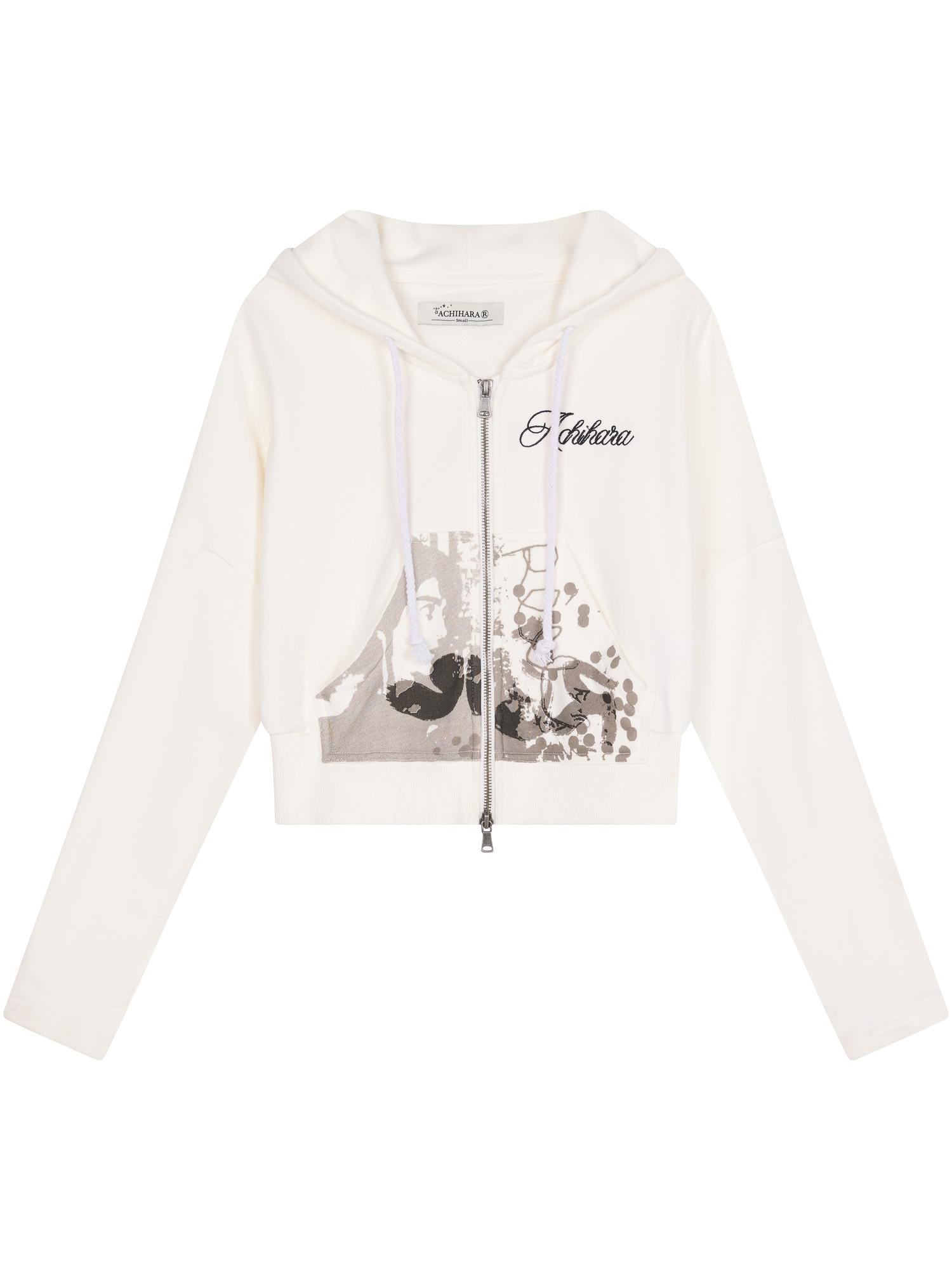 Achihara Dreamwave Cropped Hoodie