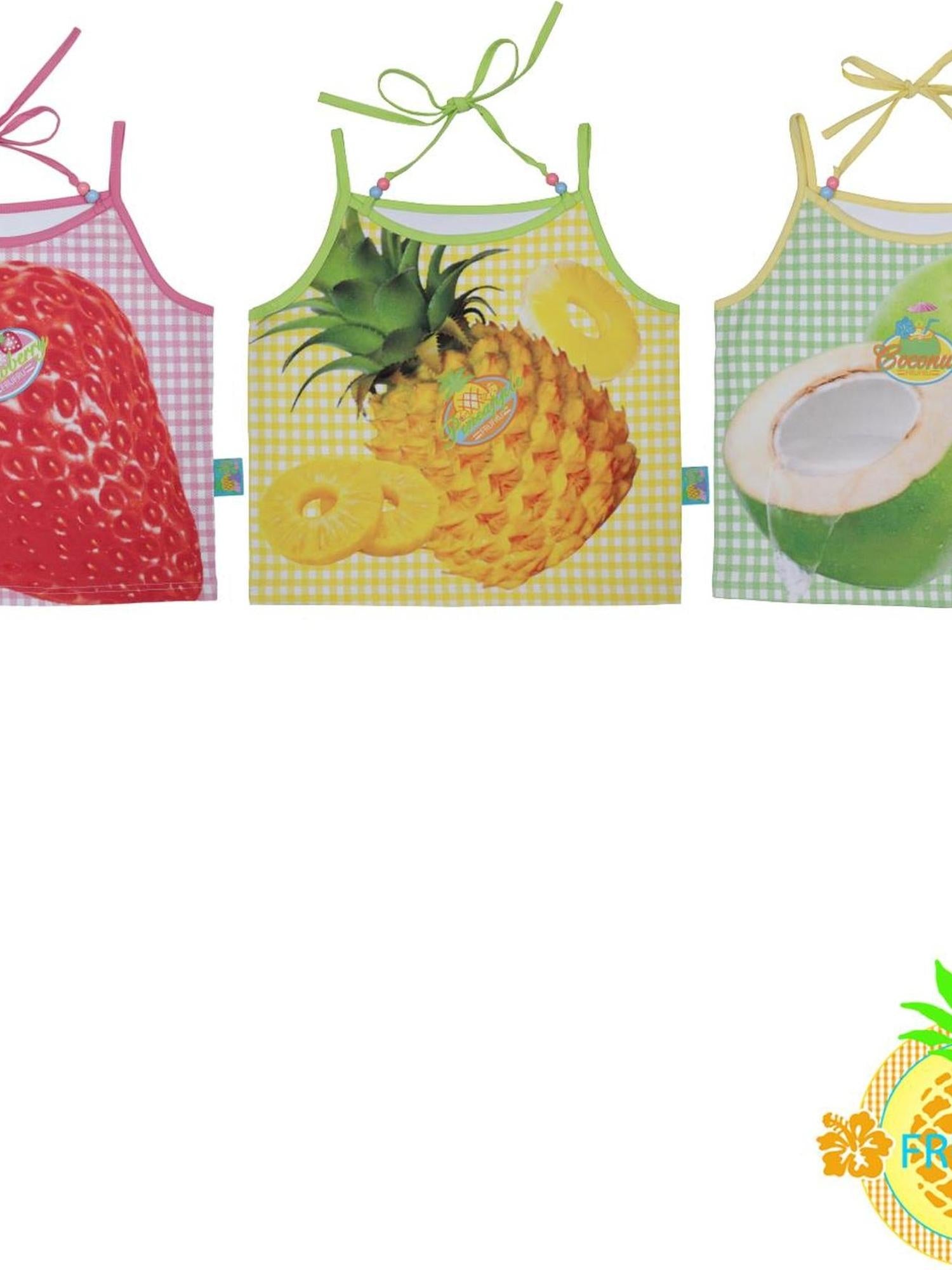 Frufru Gulu Hawaii Dream Japanese Style Fruit Print Cotton Strappy Top