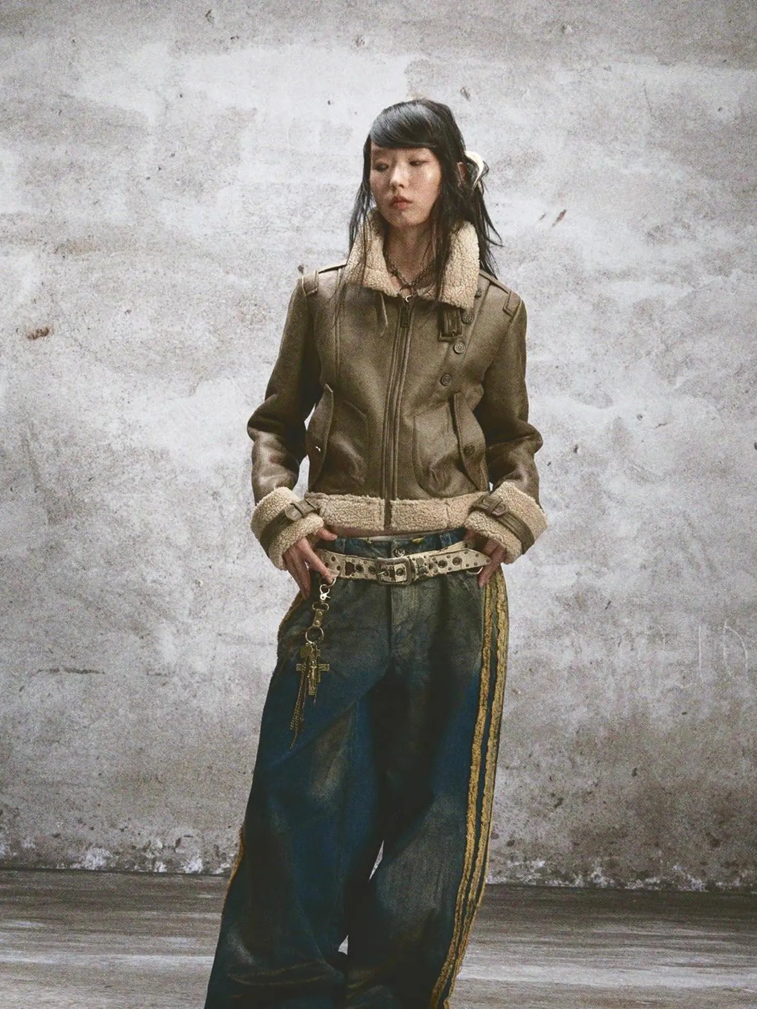 Heavy Duty Fur Lined Warm Stand Collar Thickened Jacket