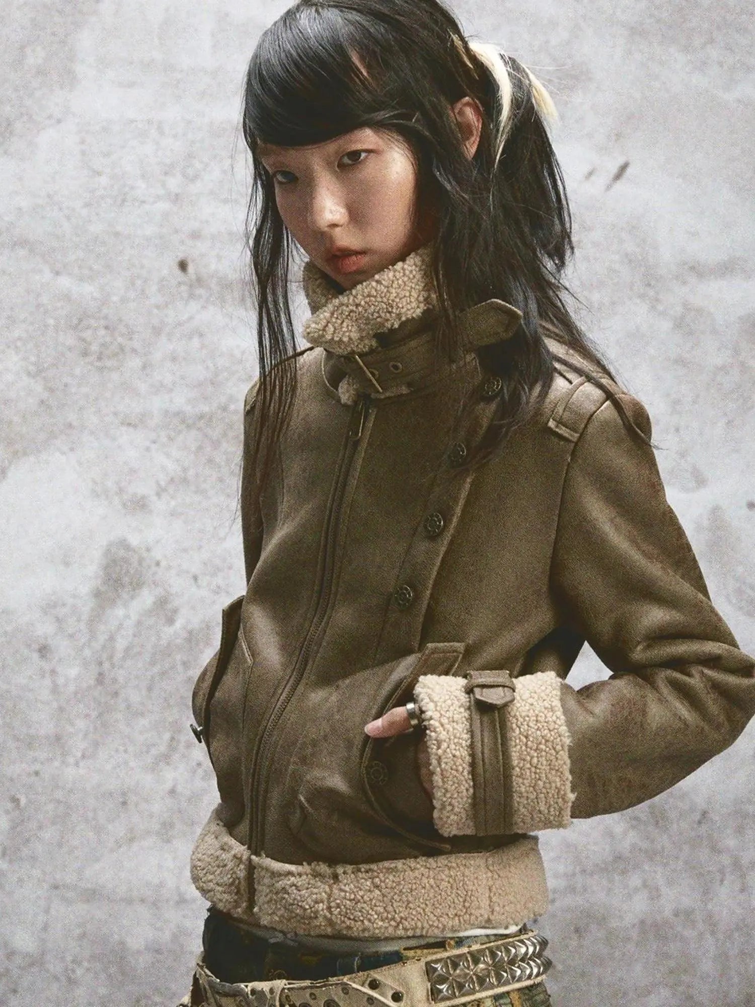 Heavy Duty Fur Lined Warm Stand Collar Thickened Jacket