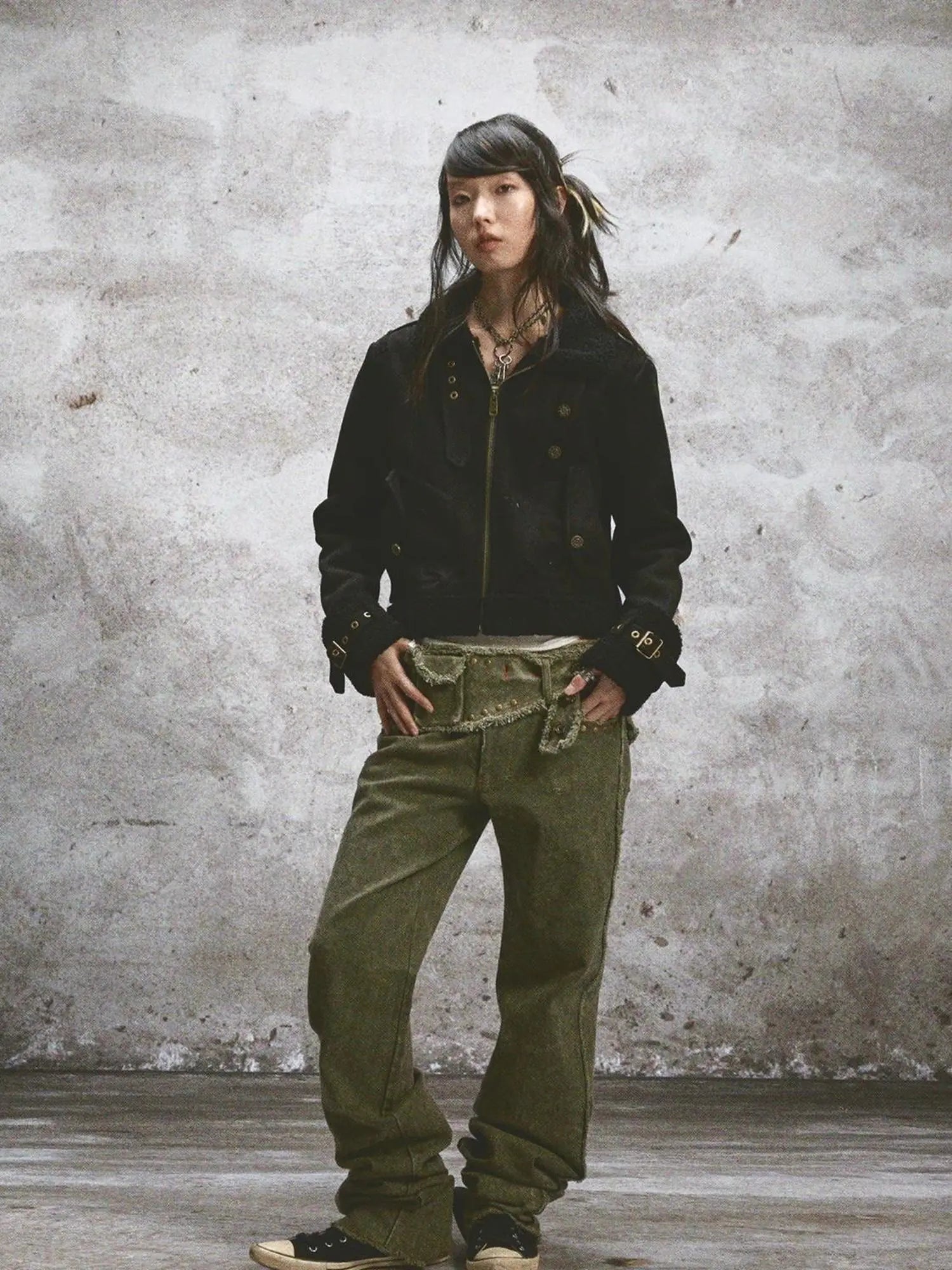 Heavy Duty Fur Lined Warm Stand Collar Thickened Jacket