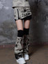 Heavyweight Tie Dye Low Rise Denim Mini Skirt