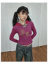 Universe Stripe Hoodie Soft Vintage Print Tee
