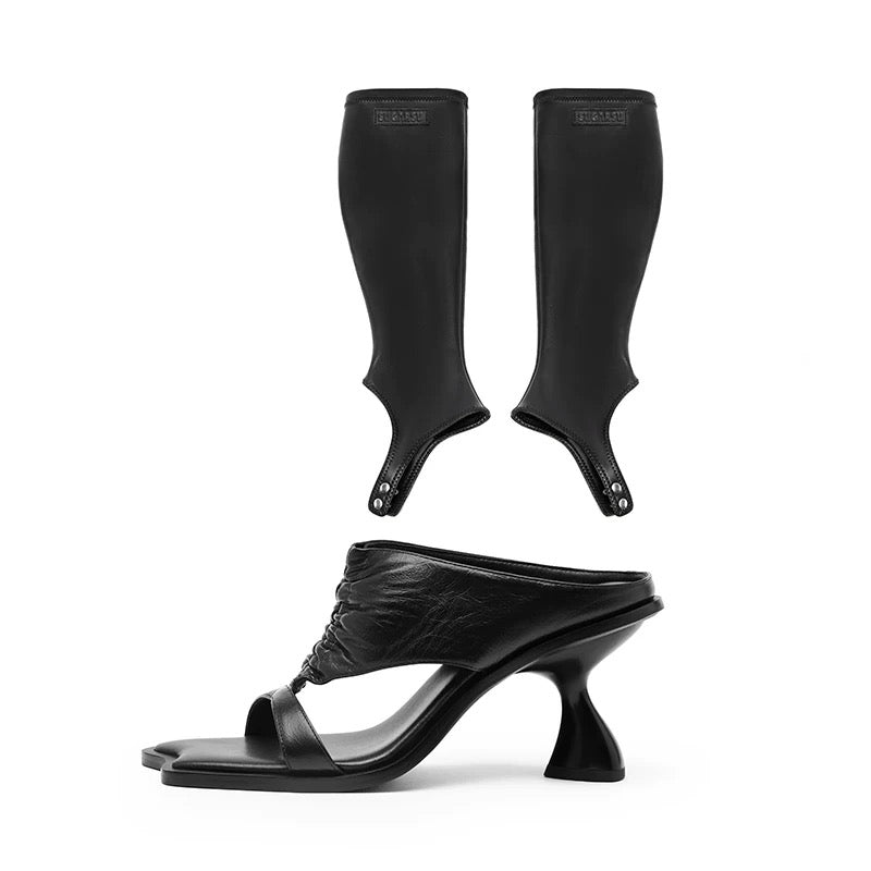 Detachable high-heel boots EU 37 / 23.5cm