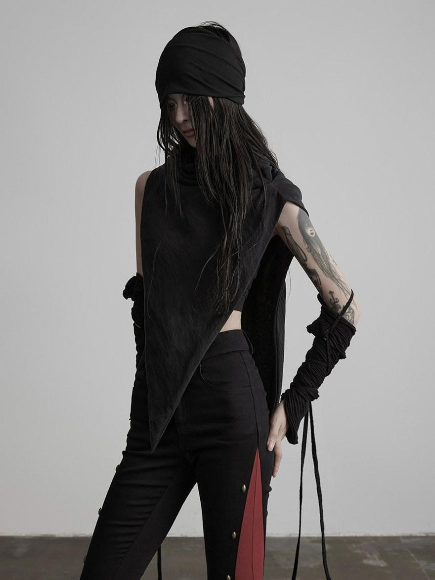 INDULGE Decorative Rectangular Shawl Unisex One Size Solid Black Overshirts