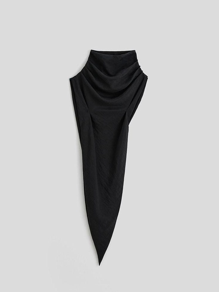 INDULGE Decorative Rectangular Shawl Unisex One Size Solid Black Overshirts