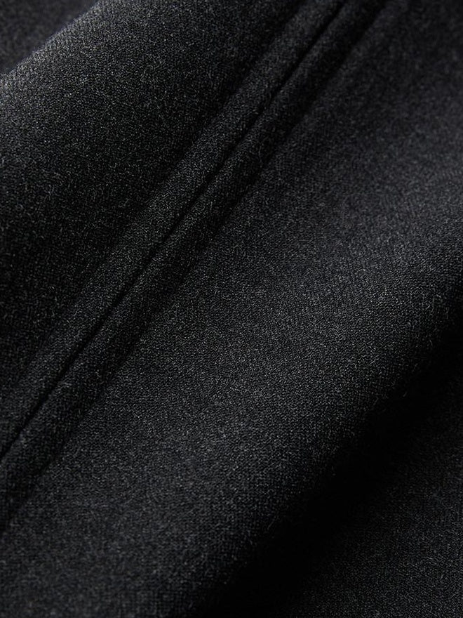 INDULGE Durable Gothic Patchwork Natural Waist Solid Deep Gray Womens Flare Pants