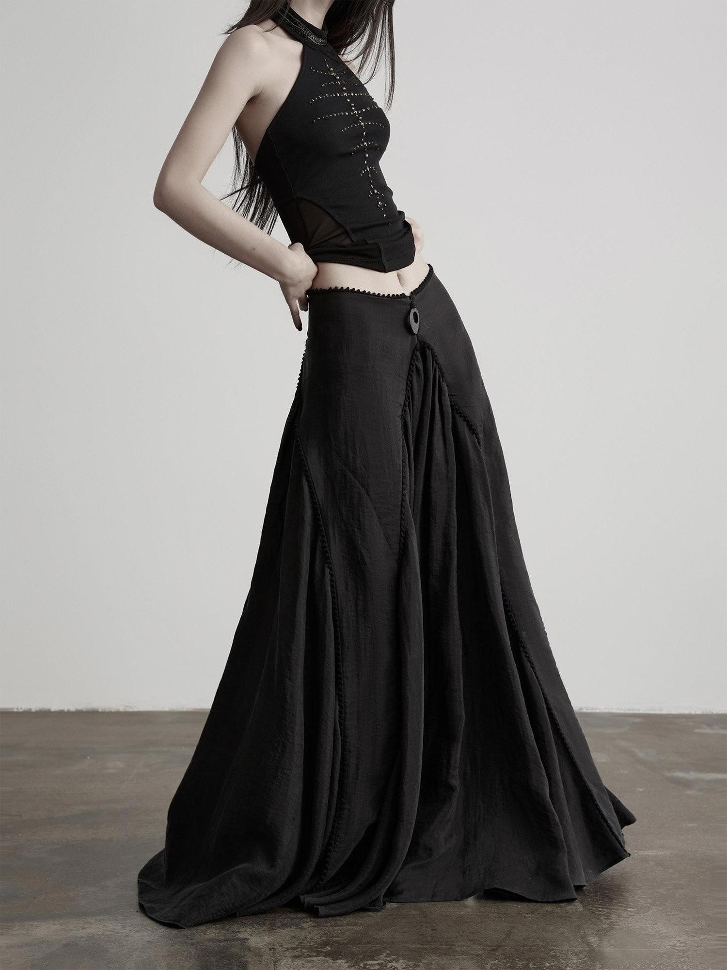 INDULGE Pleated Asymmetric Waist Draped Women&