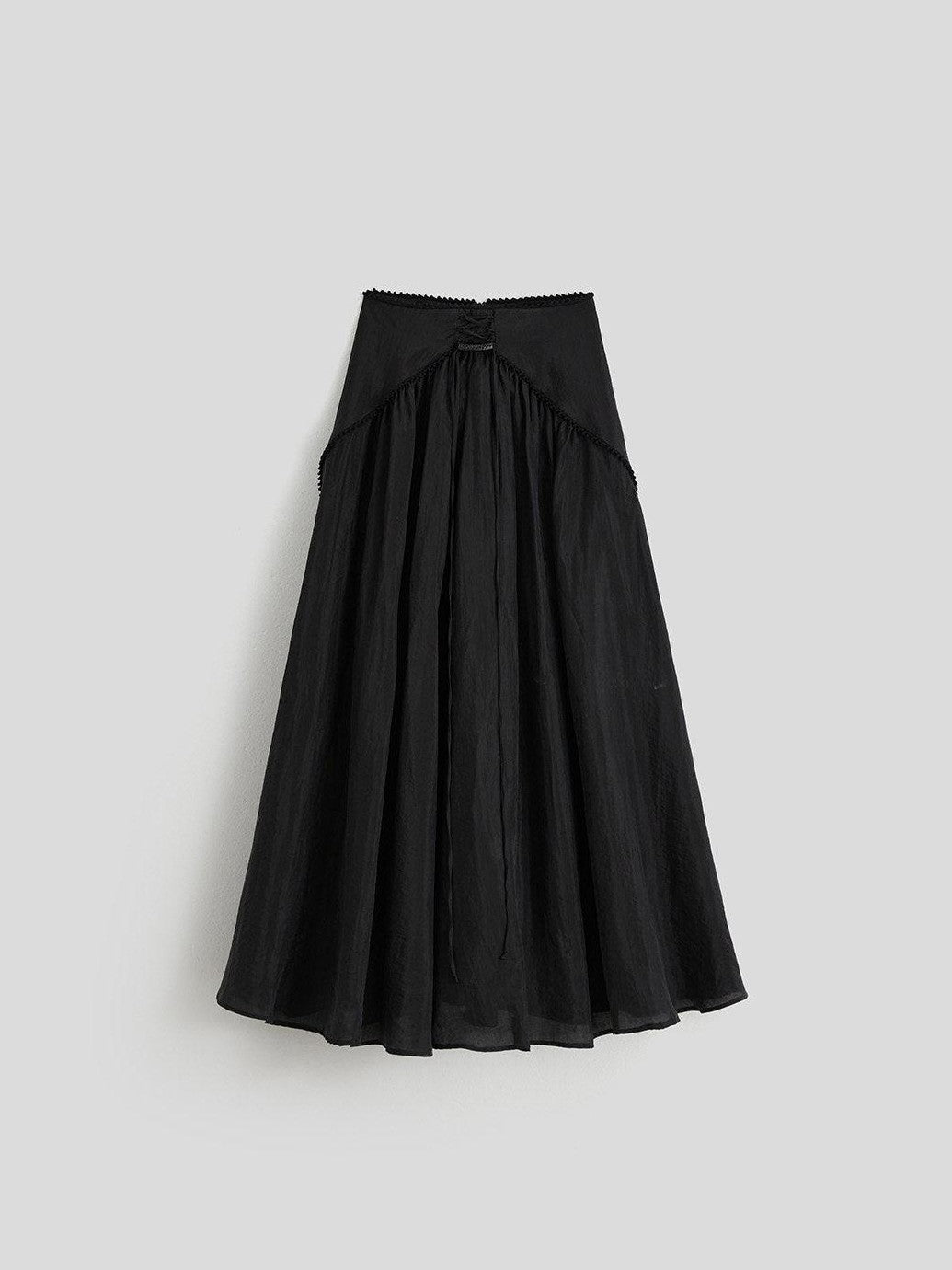 INDULGE Pleated Asymmetric Waist Draped Women&