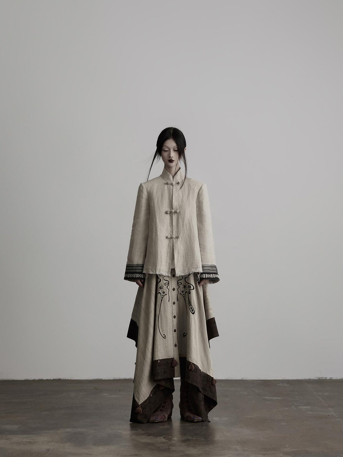 INDULGE Tribal Embroidered Two Way Oversized Women&