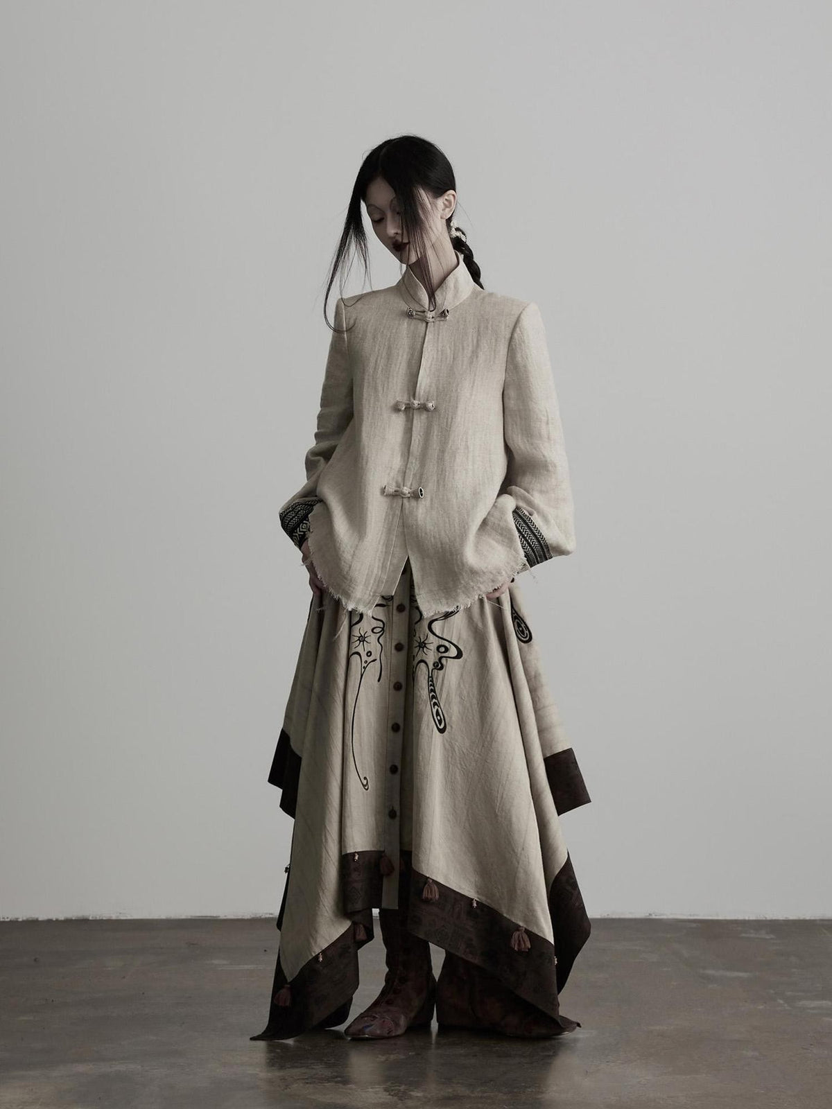 INDULGE Tribal Embroidered Two Way Oversized Women&