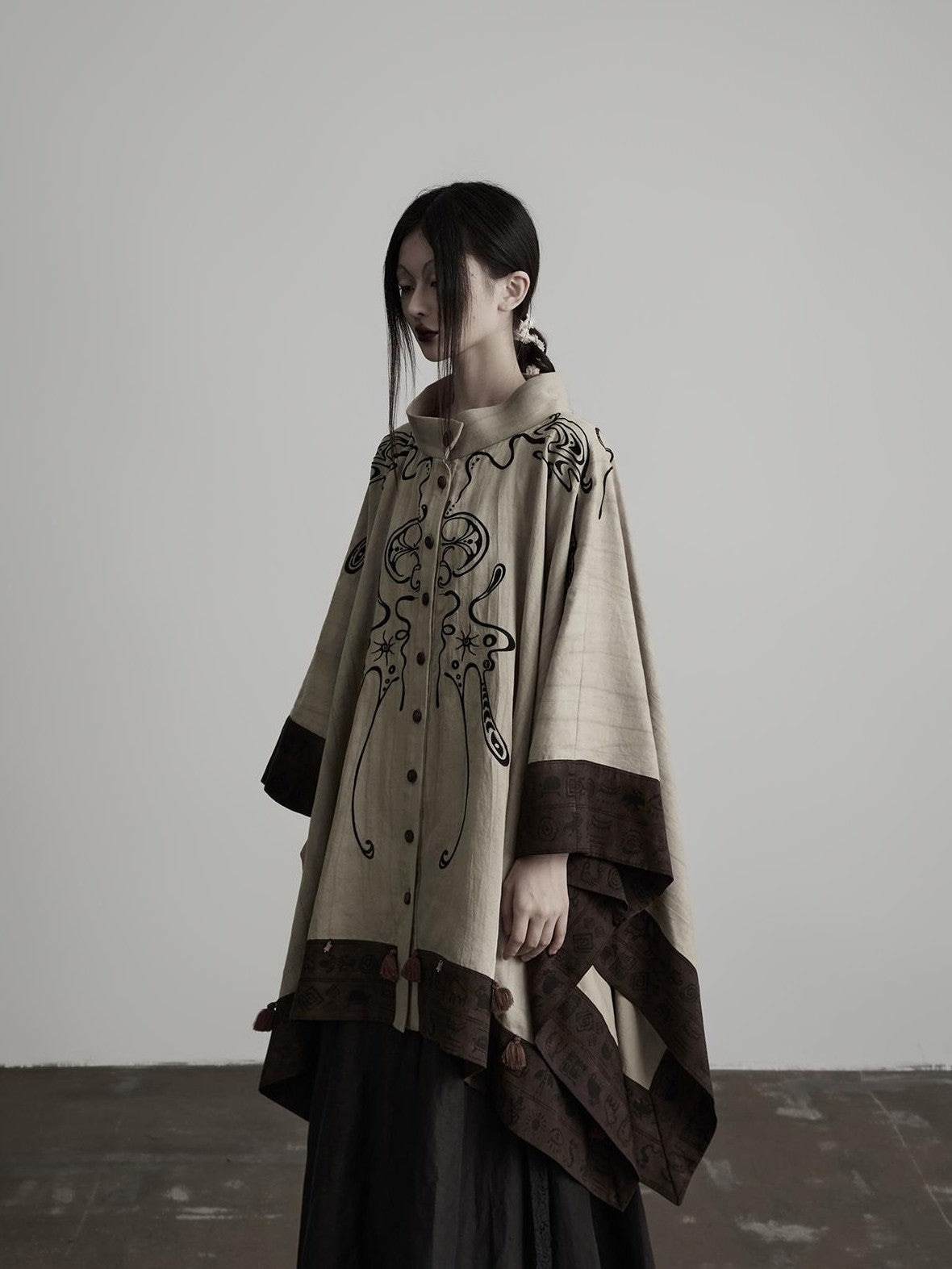 INDULGE Tribal Embroidered Two Way Oversized Women&