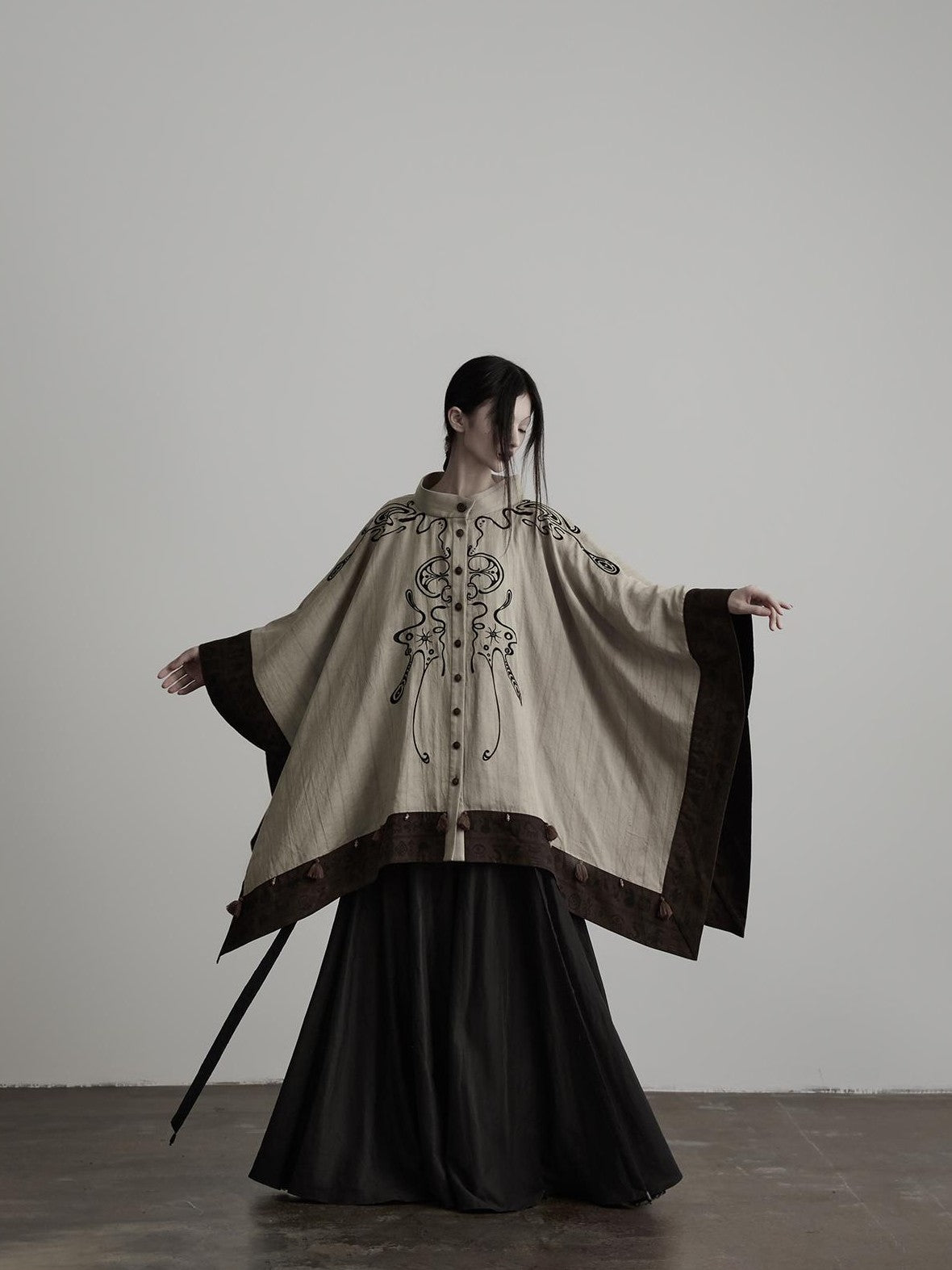 INDULGE Tribal Embroidered Two Way Oversized Women&