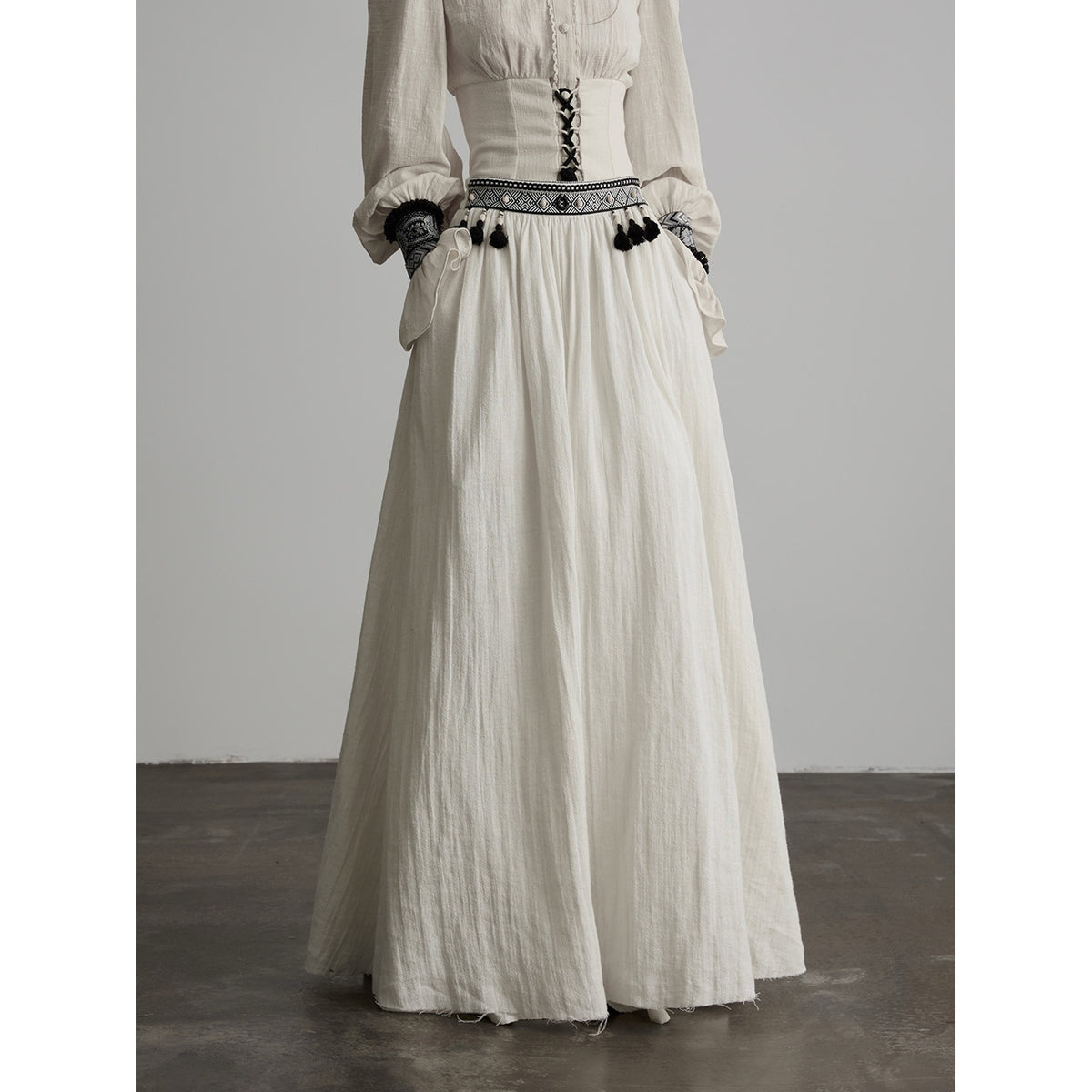 INDULGE_Vintage_Fringe_Trim_Linen_Cotton_Women&