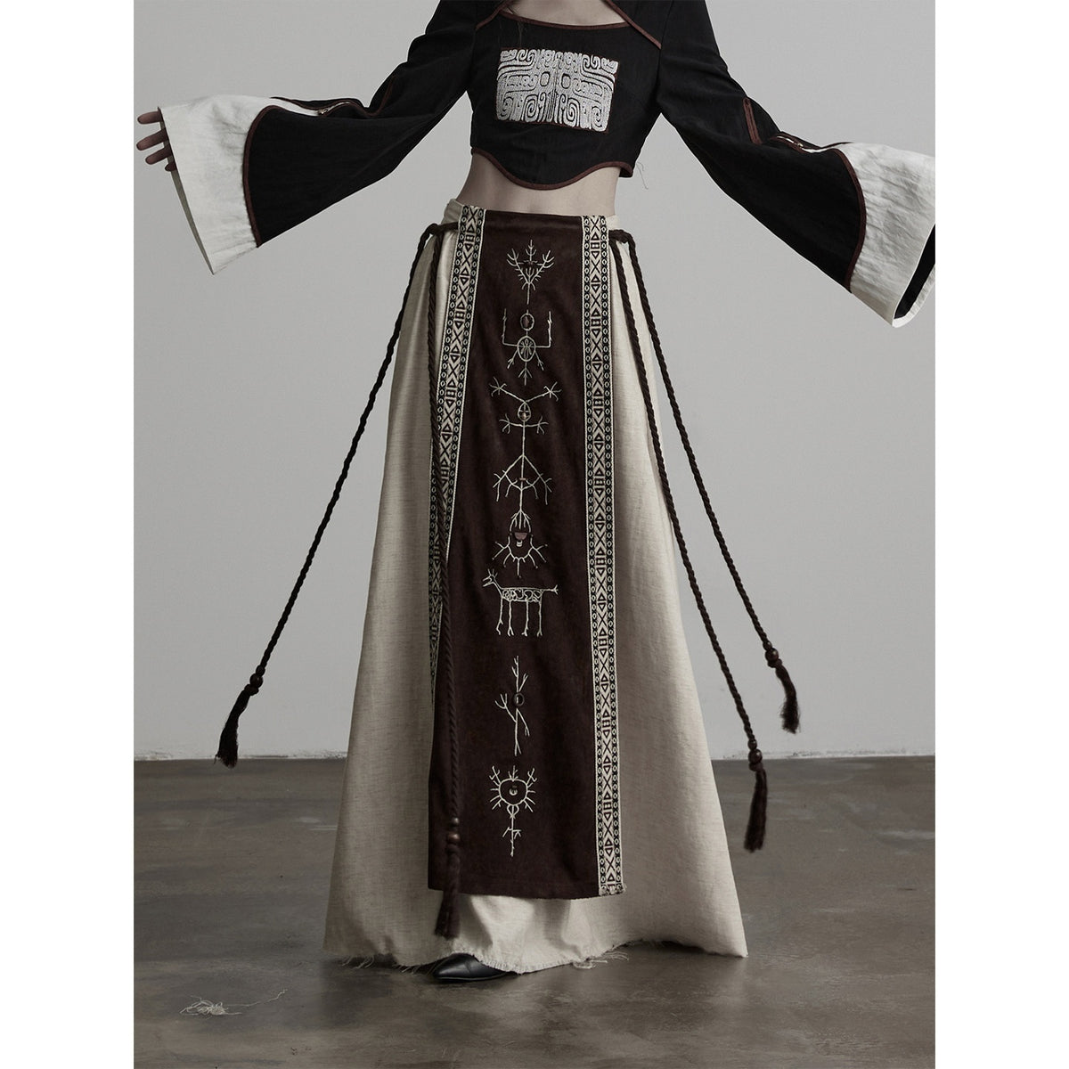 INDULGE_Vintage_Graffiti_Embroidered_Patchwork_Suede_Cotton_Linen_Women&