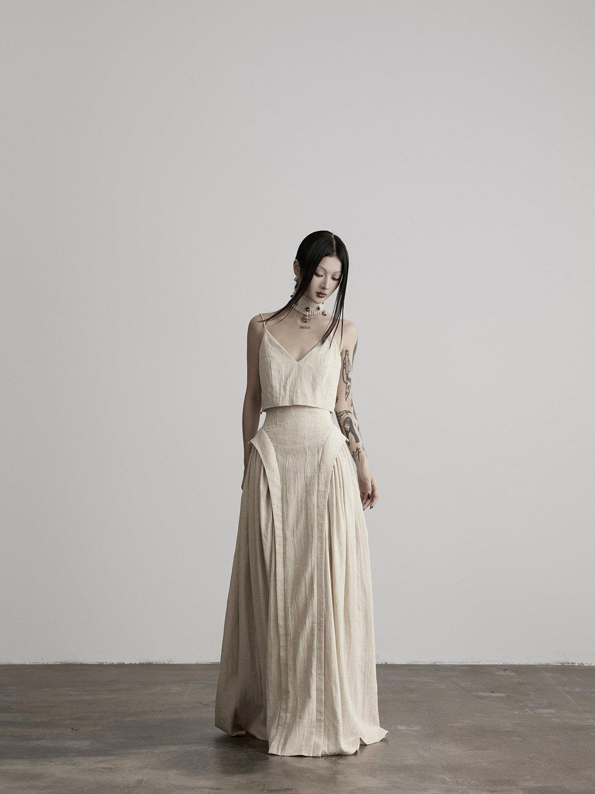 INDULGE Wabi Sabi Textured Faux Two Piece Aline Women&