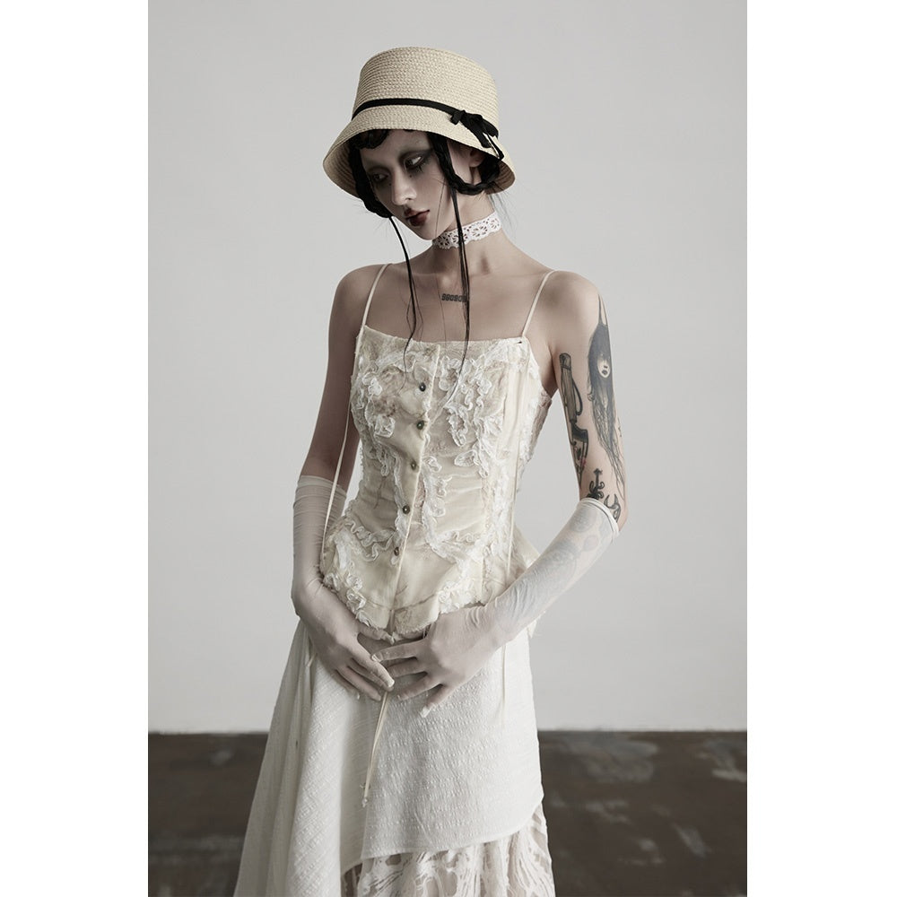 INDULGE_White_Lace_Embroidered_Velvet_Floral_Slim_Fit_Women&