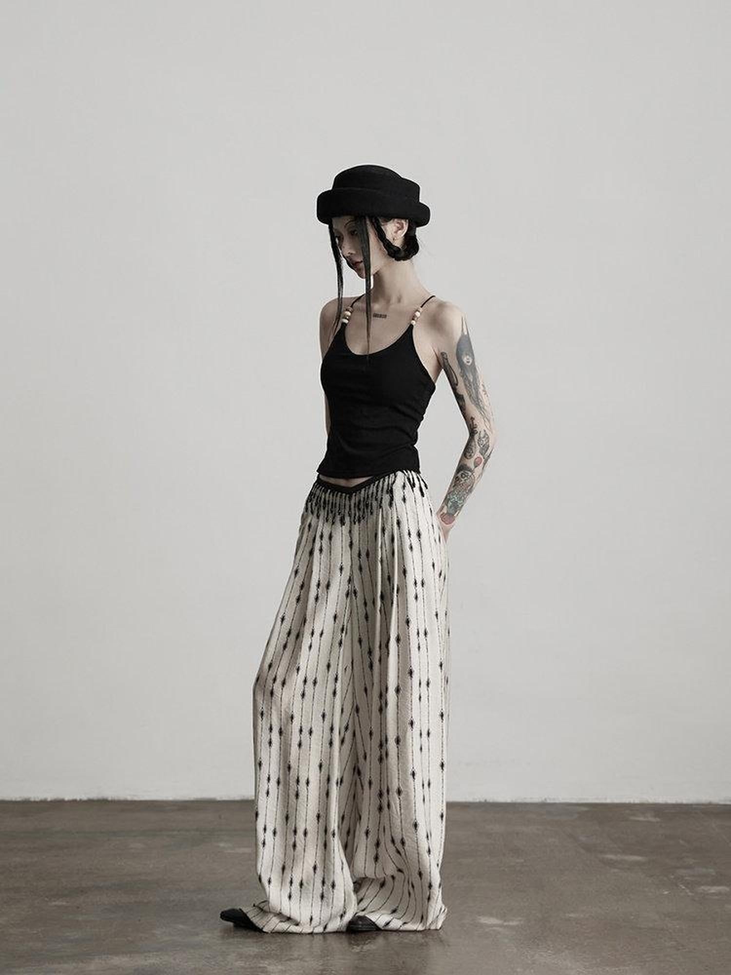 INDULGE Wrinkle Free Minimal Wide Leg Sculpted Tailoring Womens Viscose Chinos