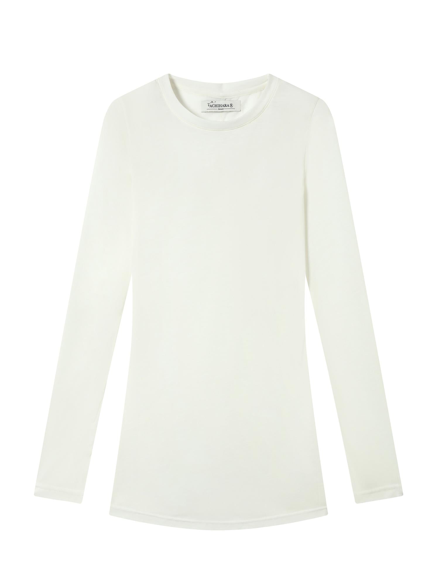 Achihara Smoothie Ice Knit Tee V Neck T Shirt Long Sleeve