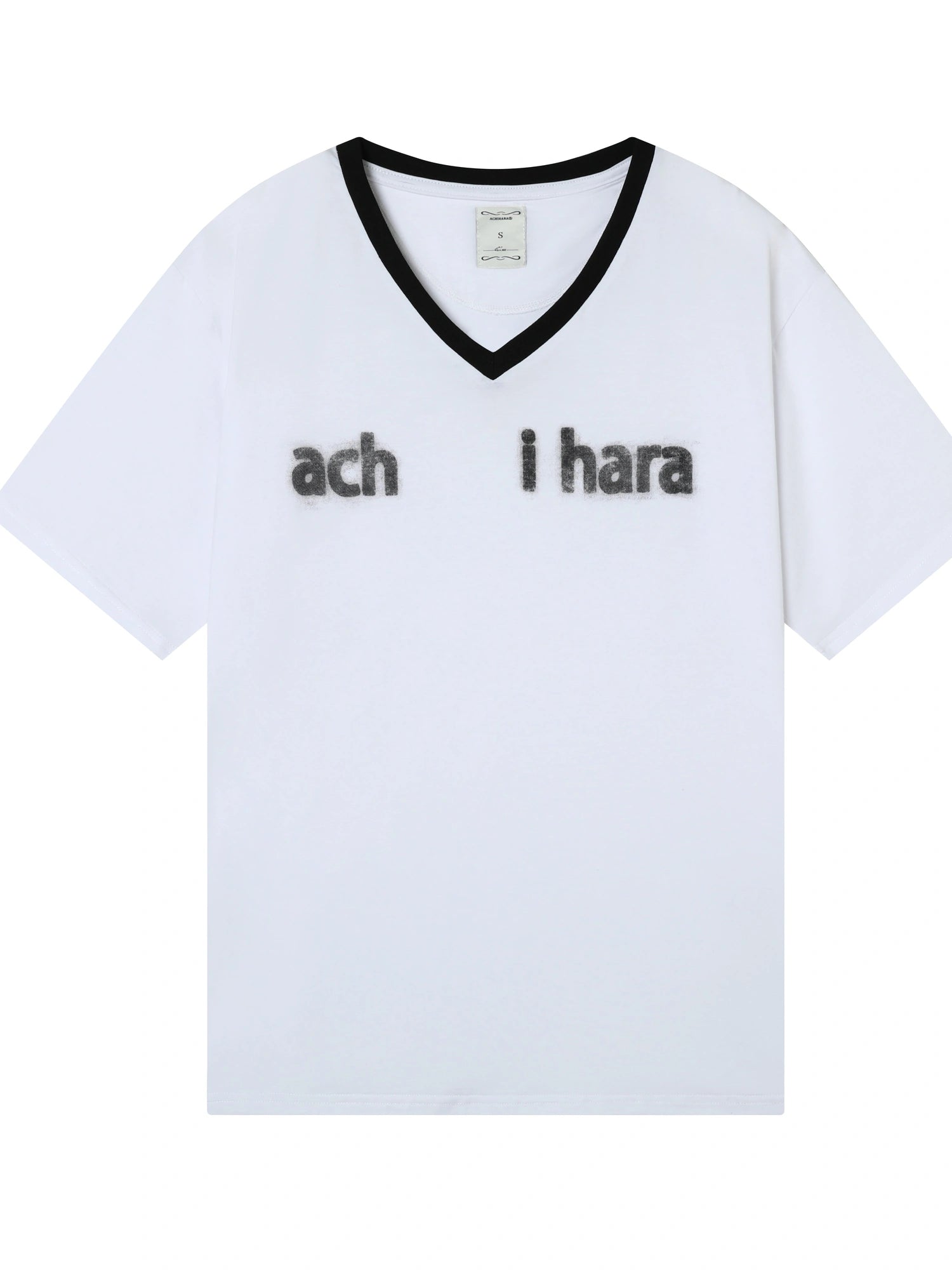 V-Neck Relaxed Tee With Melting Ice Design