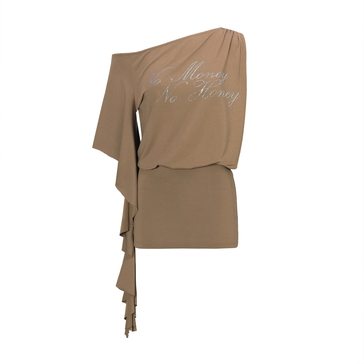 JYOSEI_Asymmetric_Sleeve_Slip_Dress_with_Rhinestone_Detail_MISSTT