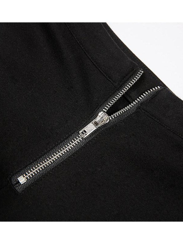 JYOSEI Black And Ivory Asymmetric Crisscross Tie Chain Women&