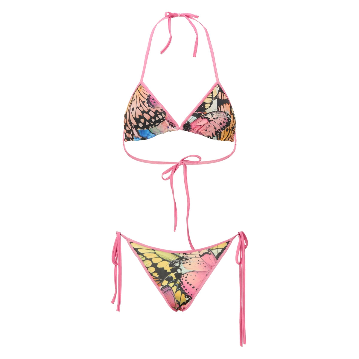 JYOSEI_Butterfly_Print_Triangle_Bikini_Set_with_Sheer_Mesh_Cover_Up_Dress_MISSTT