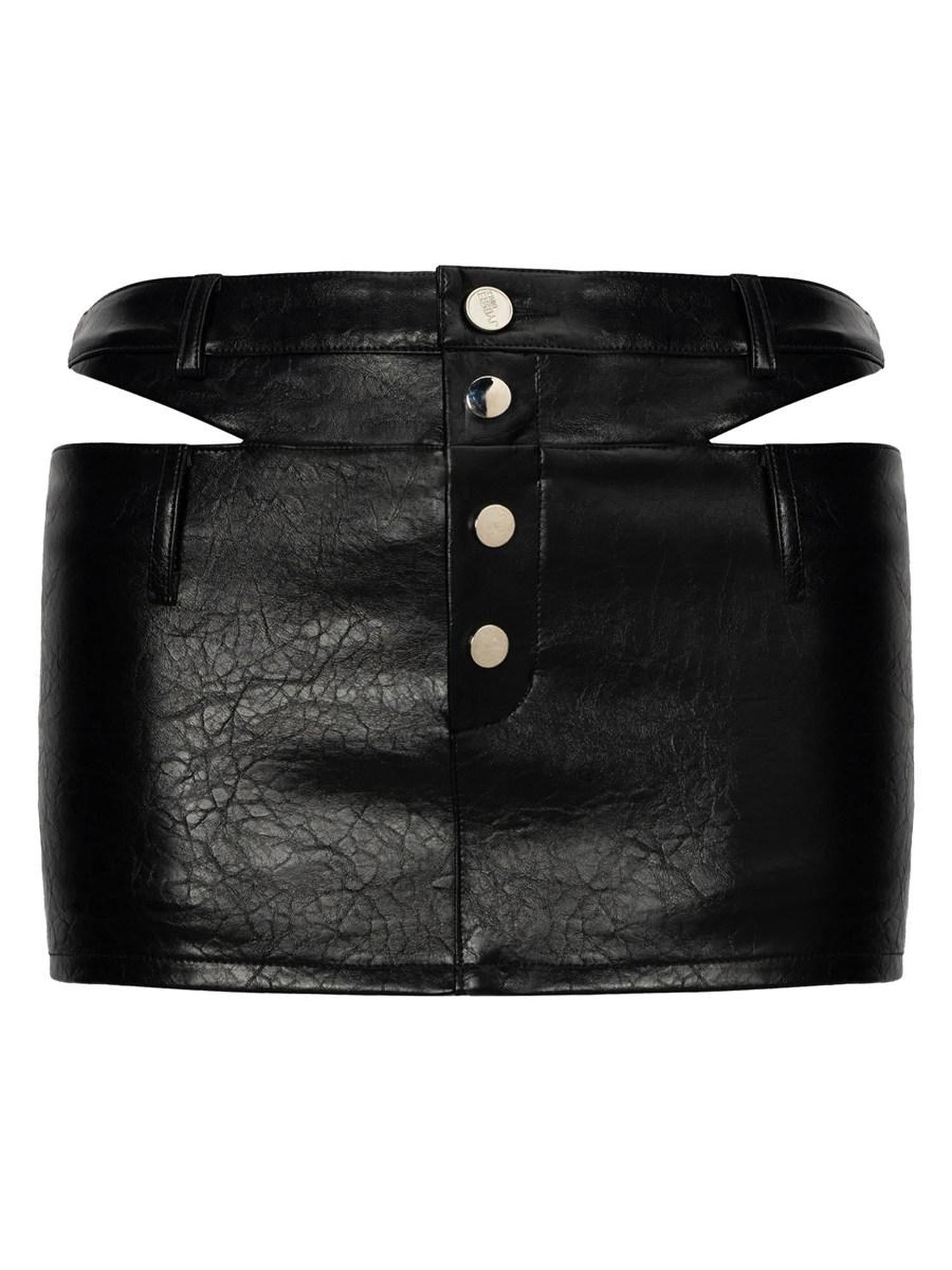 JYOSEI Cutout Side Slit Double Waist 3D Paneled Women&