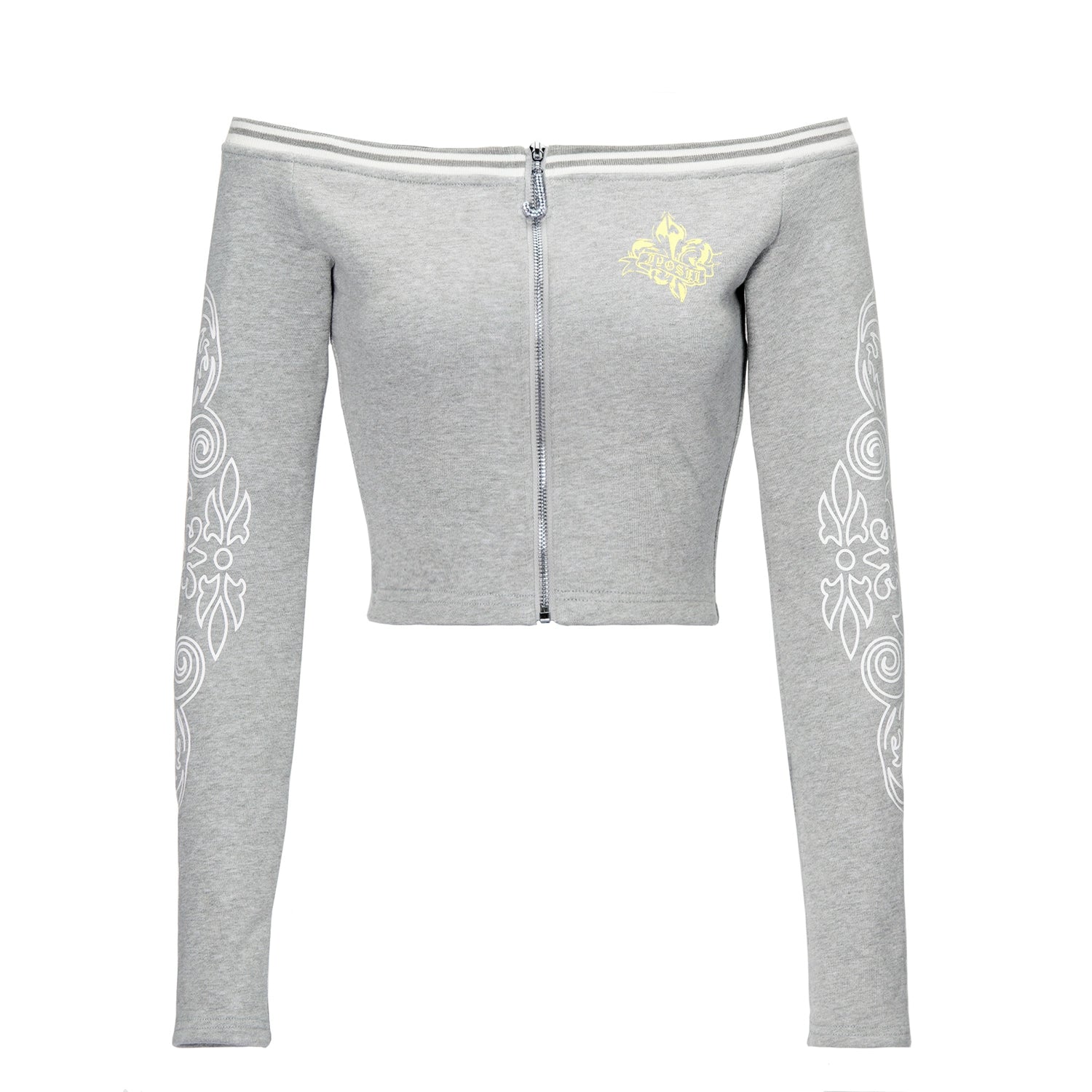 JYOSEI_Gray_Print_Drop_Shoulder_Hoodie_Sagging_Jogger_Set_MISSTT