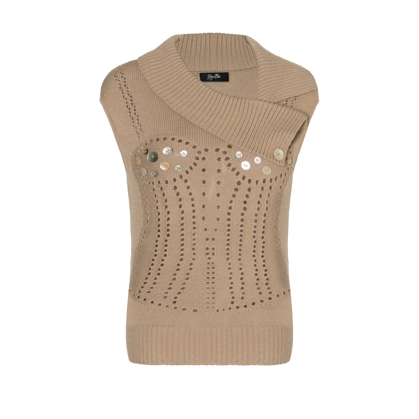 JYOSEI_Hand_Knitted_Wool_Sheer_Knit_Top_With_Mother_Of_Pearl_Buttons_MISSTT