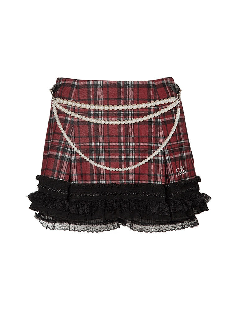 JYOSEI_Low_Rise_Plaid_A_Line_Streetwear_Young_Women_Polyester_Mini_Skirt_MISSTT
