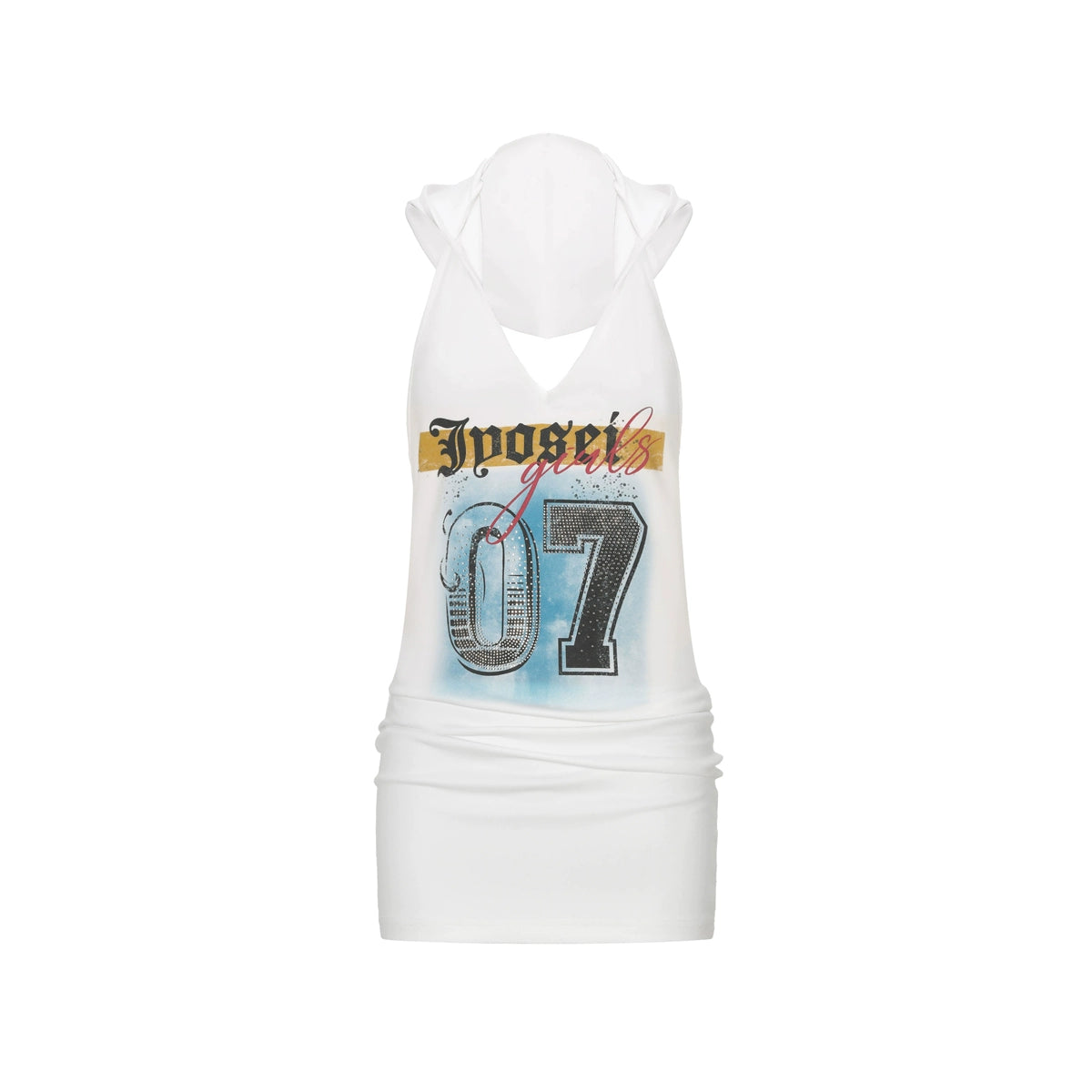 JYOSEI_Lucky_7_Mesh_Print_Low_Back_Hooded_Dress_MISSTT
