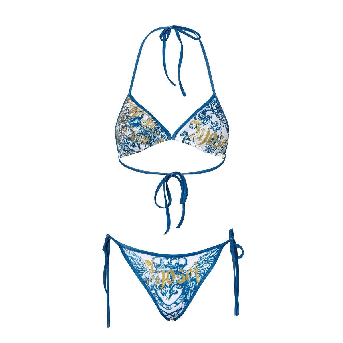 JYOSEI_Lyocell_Cover_Up_Swimsuit_Set_with_Gold_Foil_Print_MISSTT