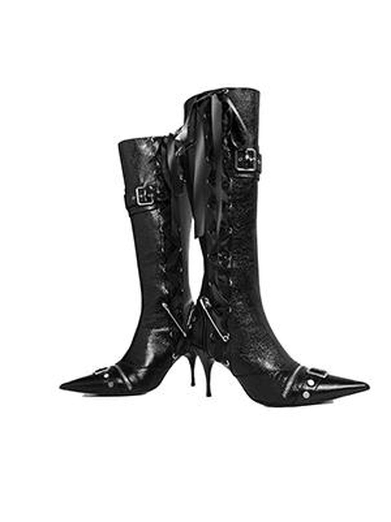 JYOSEI Mini Low Rise Red White Pu Pleated Skirt With Detachable Shorts