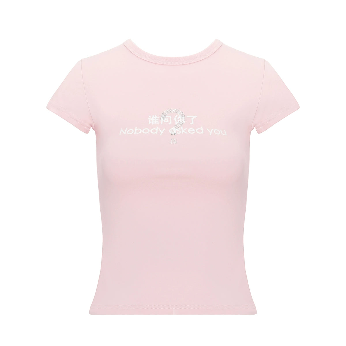 JYOSEI_Nobody_Asked_You_Graphic_Print_Fitted_Tee_MISSTT