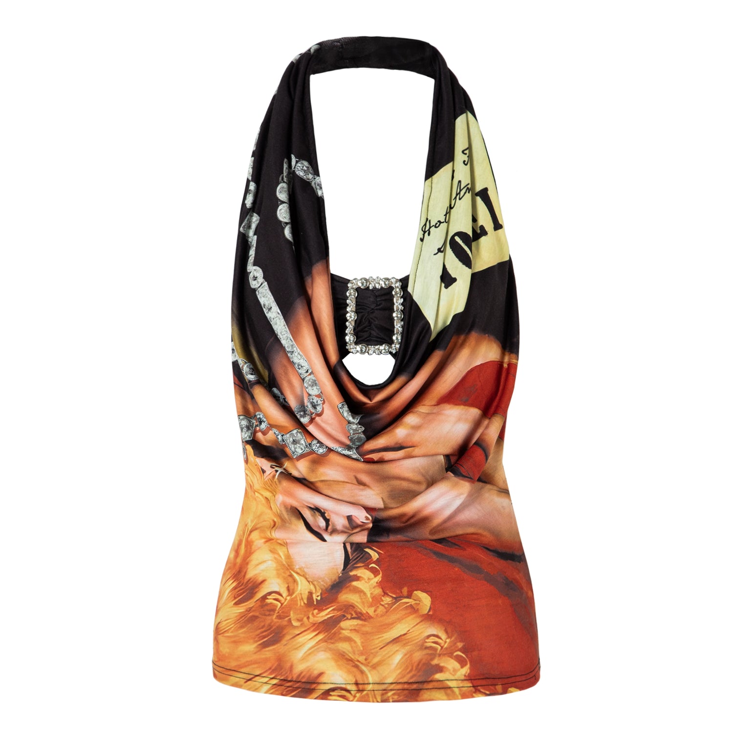 JYOSEI_Retro_Geisha_Print_Halter_Neck_Draped_Backless_Cami_Top_MISSTT