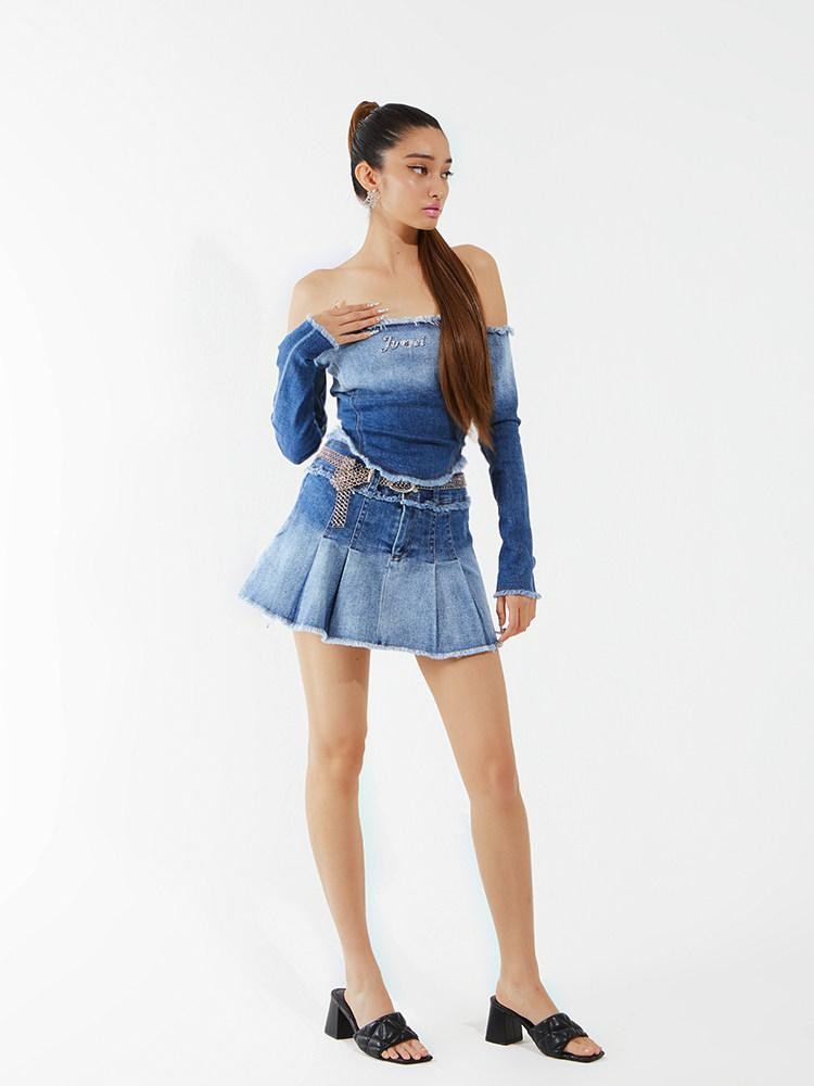 JYOSEI Sexy Off Shoulder Long Sleeve Women&