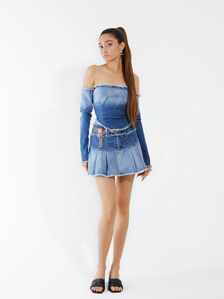 JYOSEI Sexy Off Shoulder Long Sleeve Women&