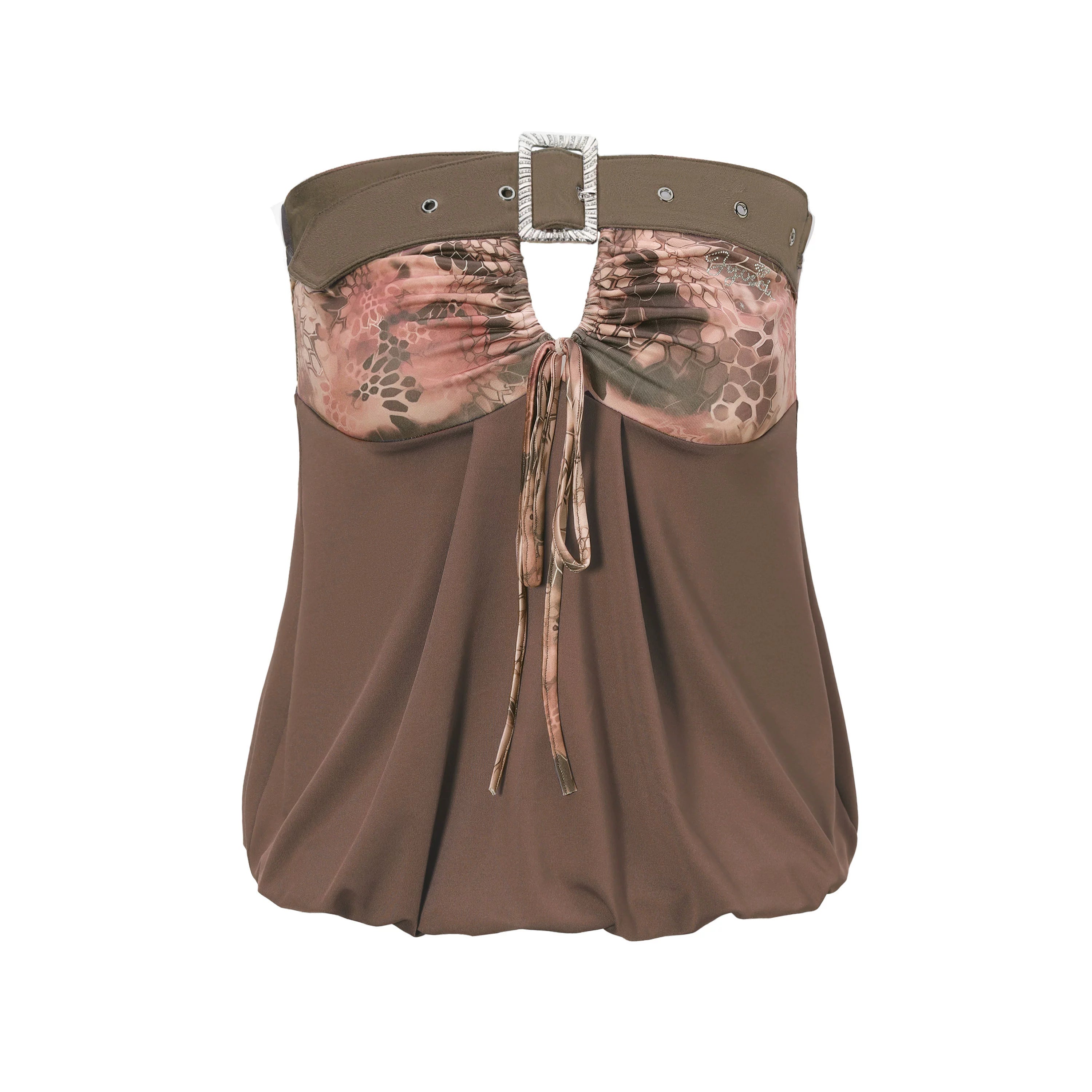 JYOSEI_Snake_Print_Stretch_Suede_Bustier_Top_MISSTT