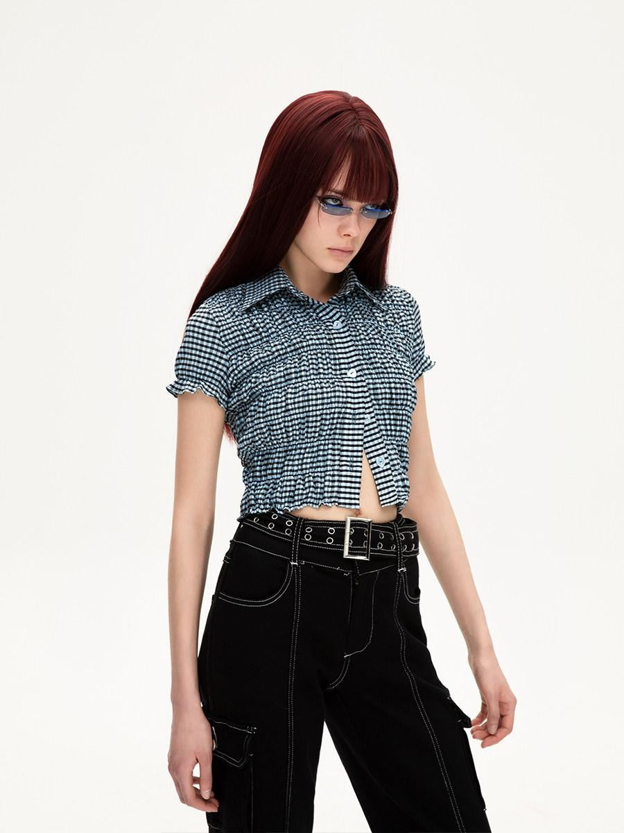 JYOSEI Three Piece Pink Blue Crop T Shirt And Skirt Set Women Casual Polyester Suits