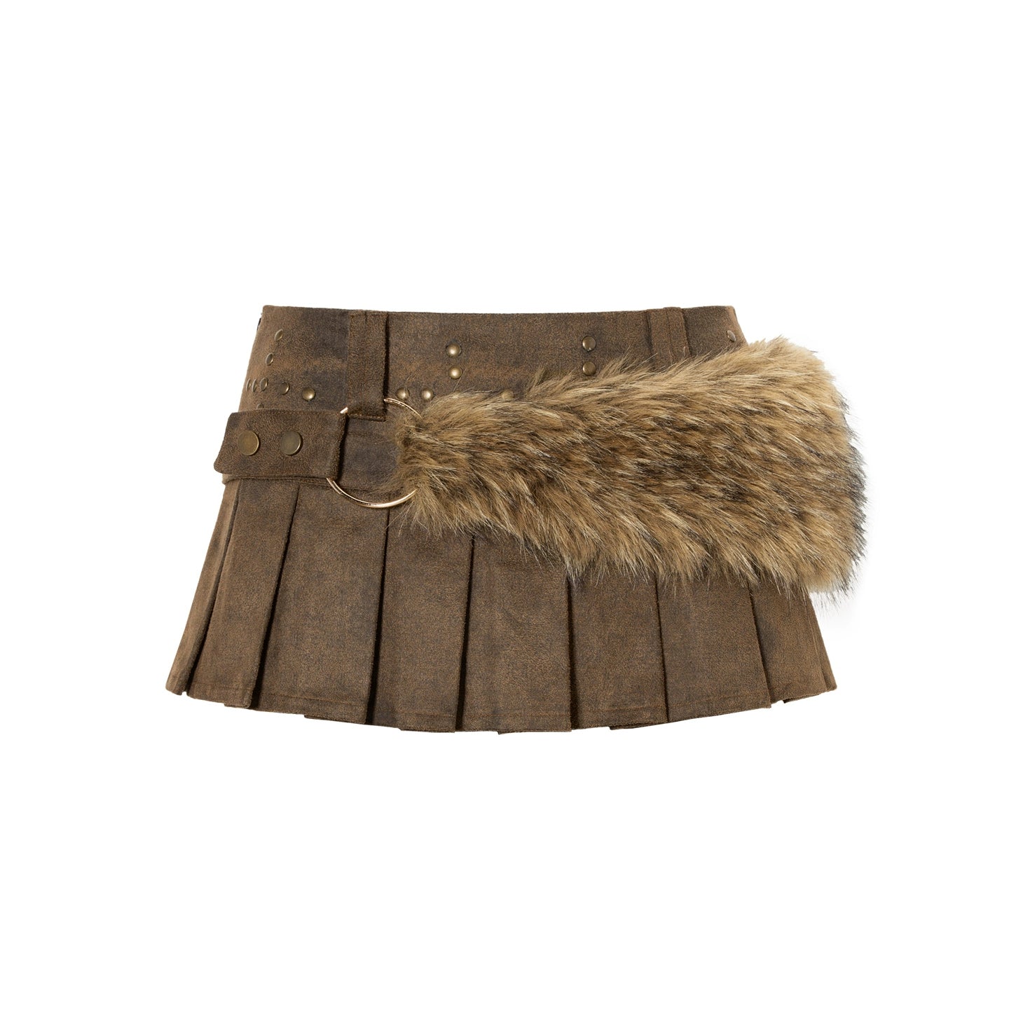 JYOSEI_Y2K_Faux_Fur_Trimmed_Pu_Leather_Low_Waist_Mini_Skirt_MISSTT