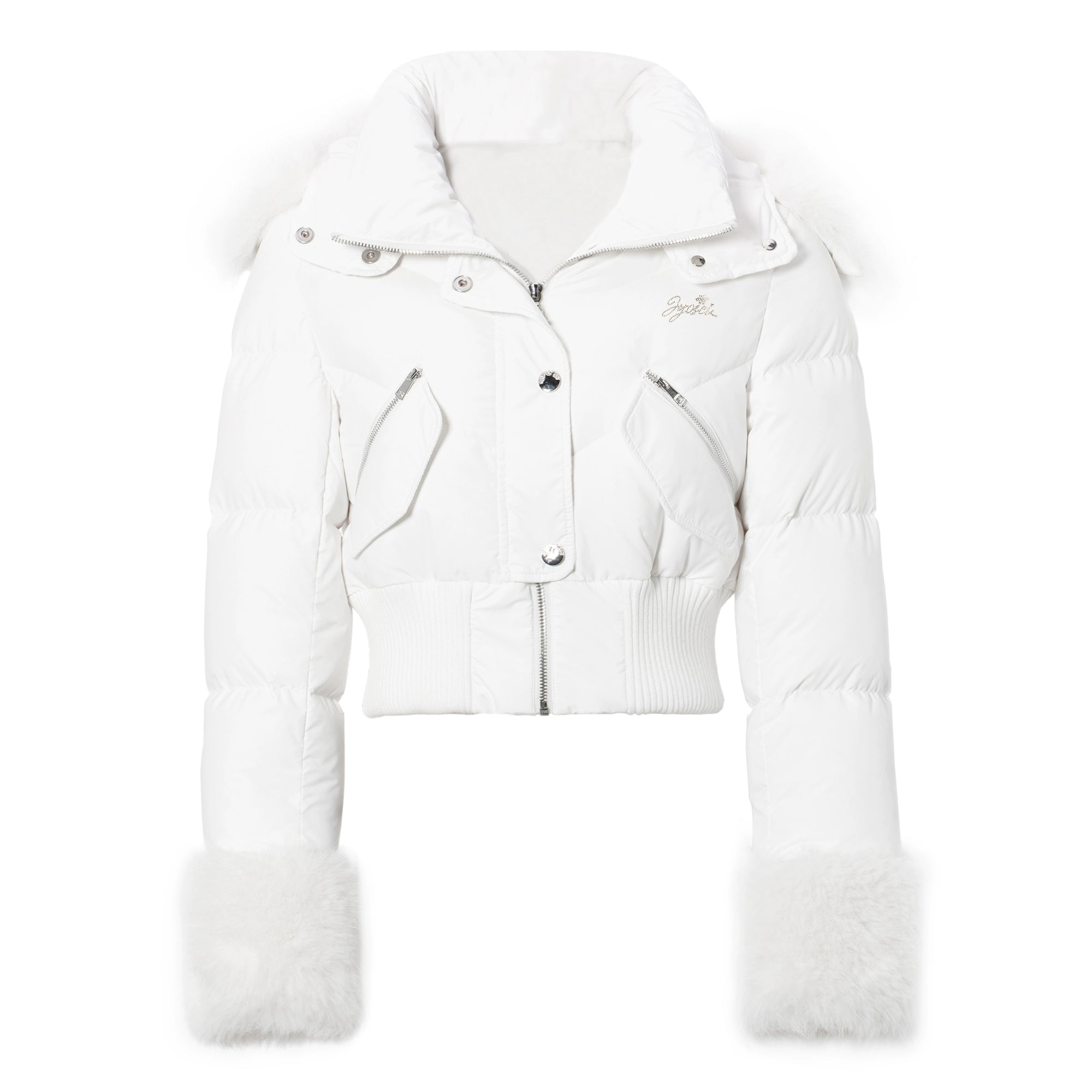 JYOSEI_Y_K_White_Waisted_Short_Down_Jacket_with_Fur_Trim_and_Ribbed_Hem_MISSTT