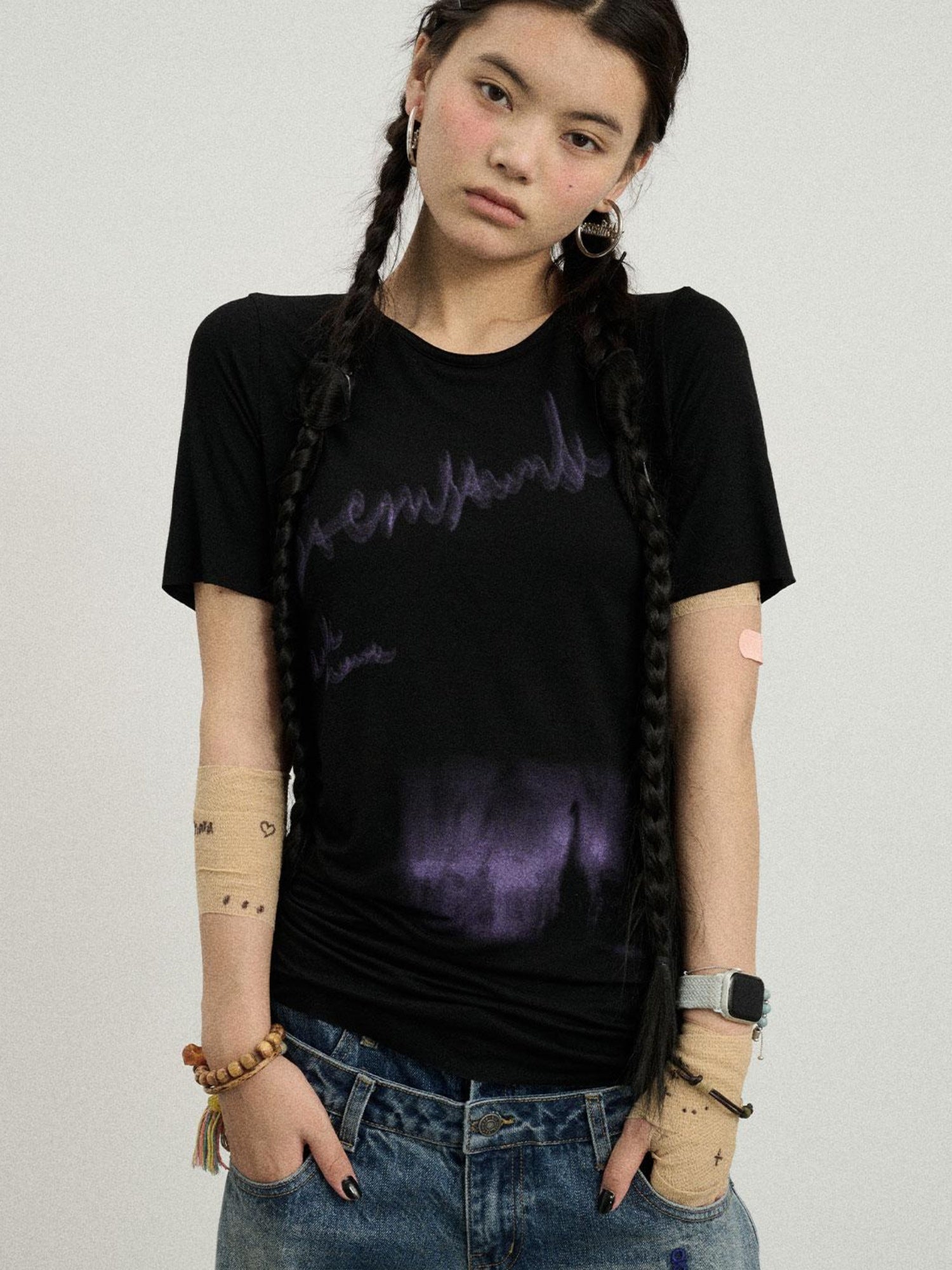 Achihara Jelly Print Graphic T-Shirt