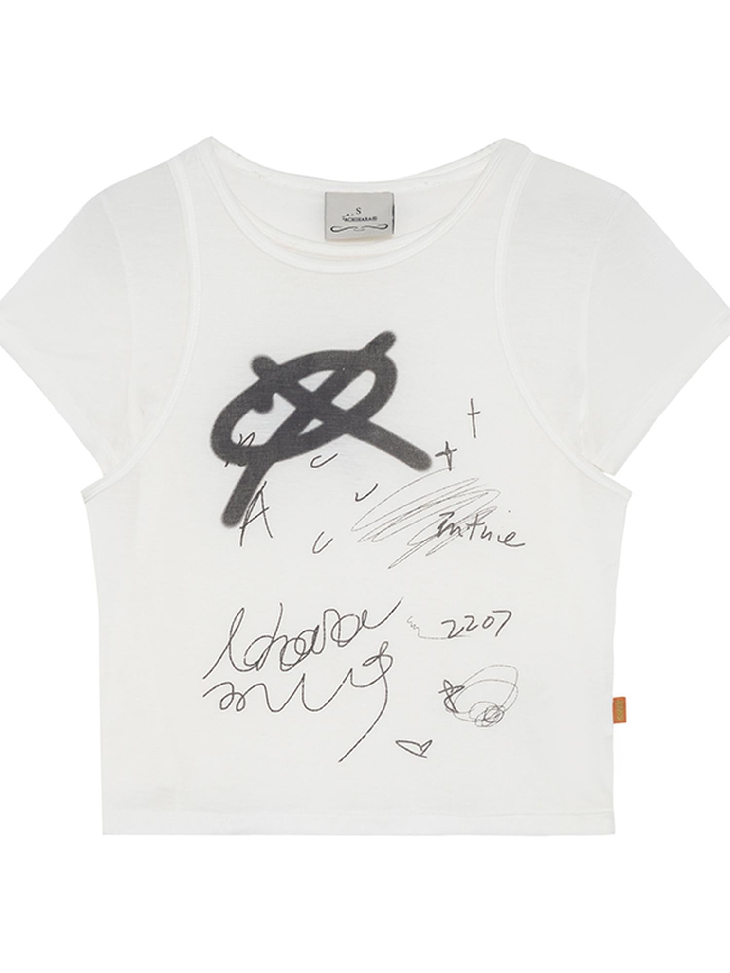 Achihara Glass Jellyfish Summer Graphic Tee