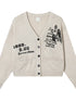 Vintage Love Knit Sweater With Lennon Ono Print