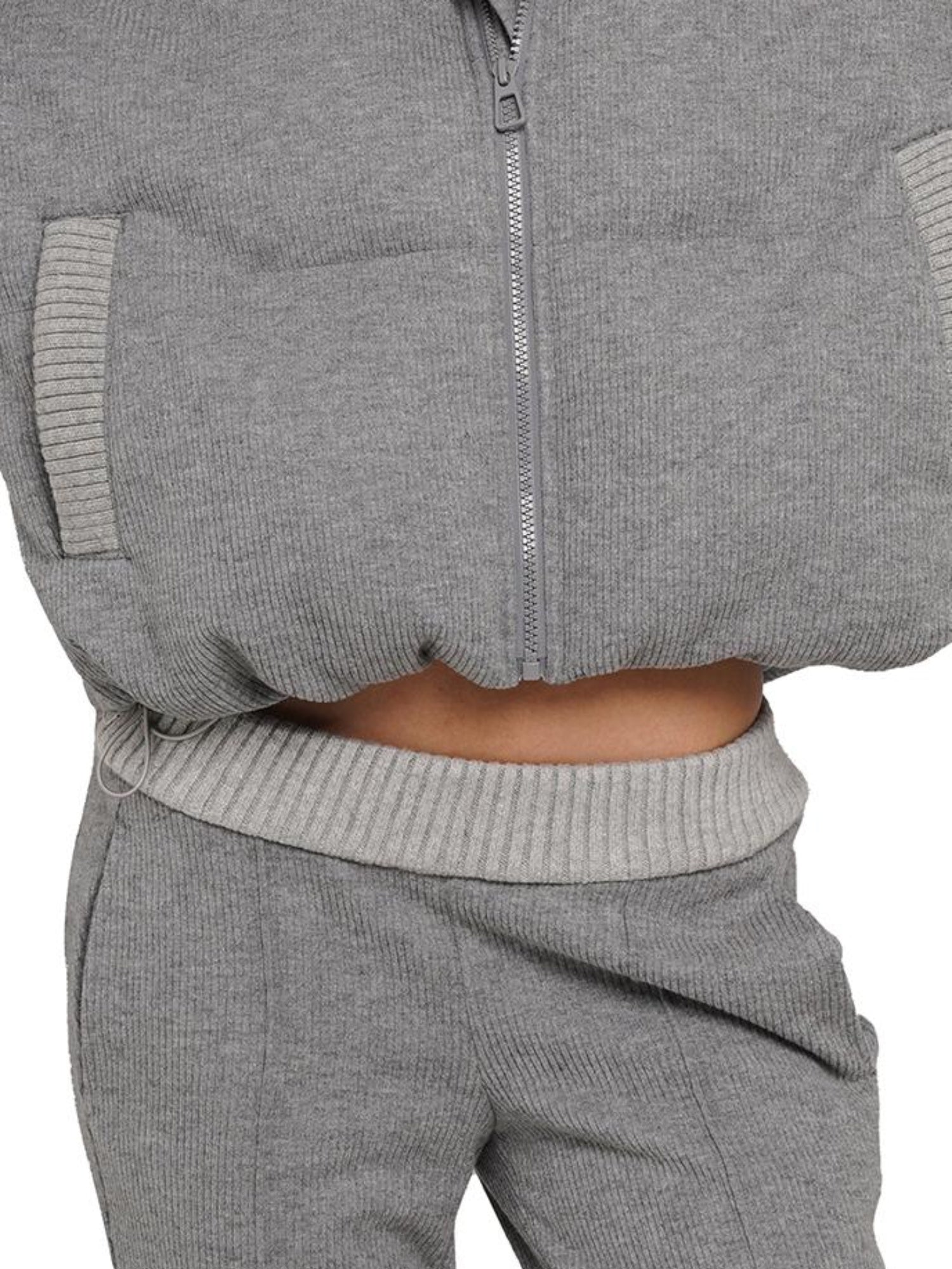 SweetChilling Knitted Cotton Puff Sleeve Coat Pleated Skirt Pants Outerwear