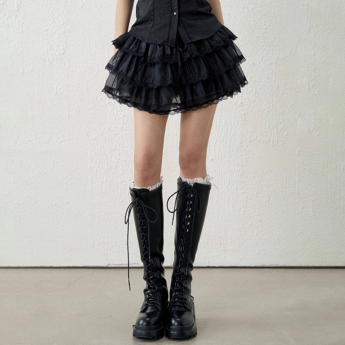 LADYGHOST_Apricot_Ethereal_Ballet_Puff_Layered_Women&