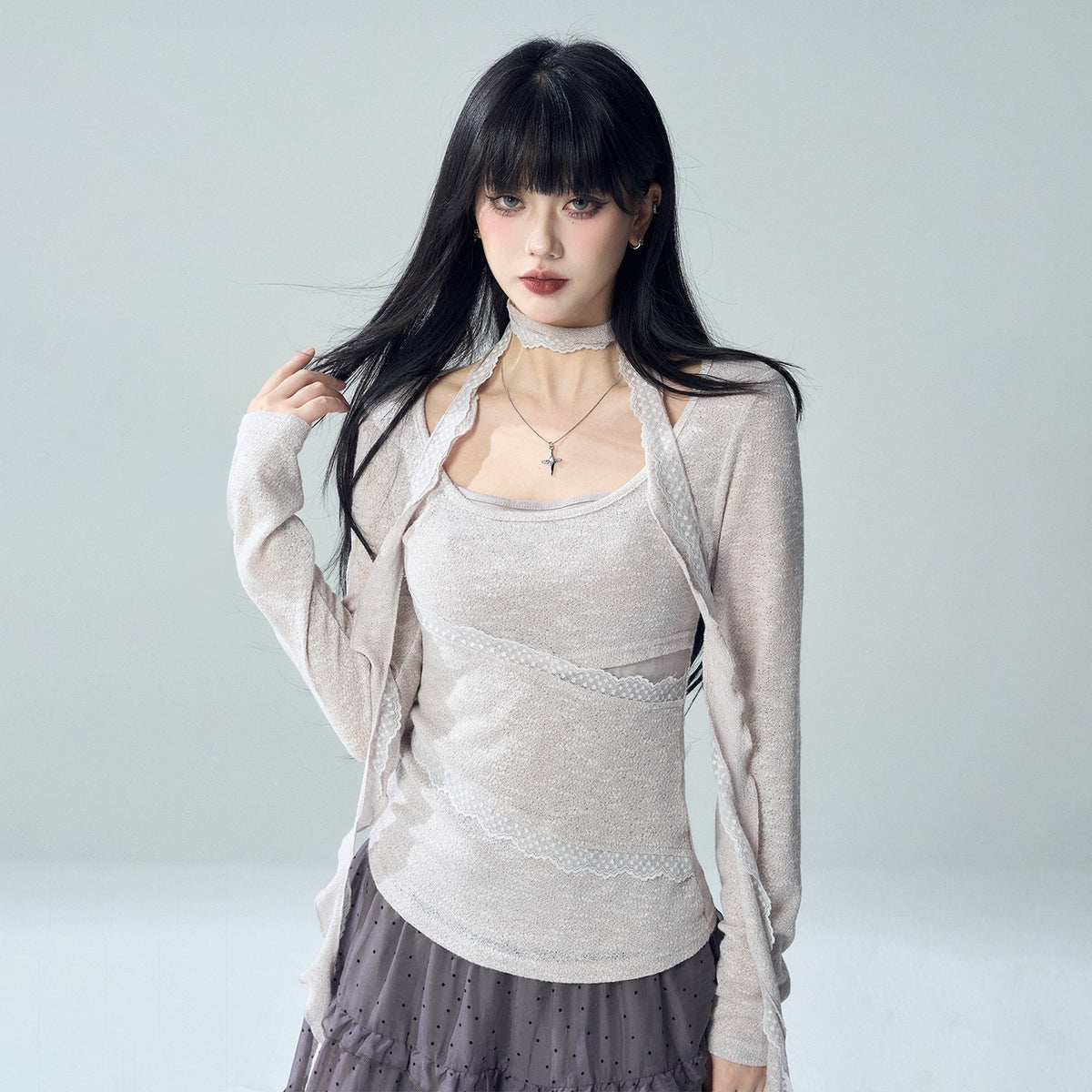 LADYGHOST_Artistic_Asymmetric_Lace_Patchwork_Faux_Layer_Women&